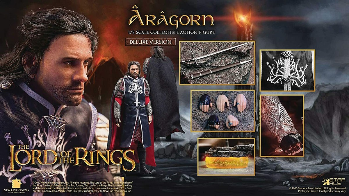 1/8 The Lord of The Rings Aragorn 2.0 Deluxe Figure Star Ace