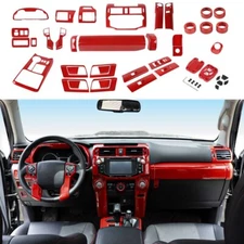 44Pcs Red Car Interior Decor Cover Protector Shell Trim Kit for 4Runner 2010-22
