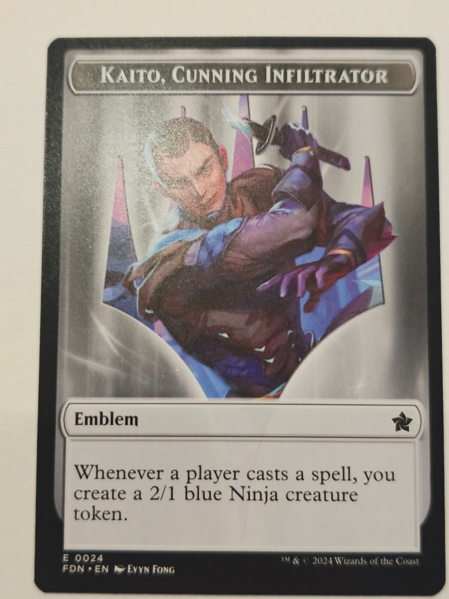 MTG - Kaito, Cunning Infiltrato / Ninja double sided token nonfoil