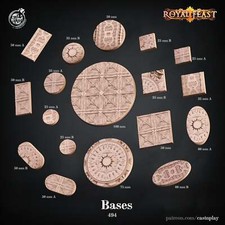 3D Printed Cast n Play Chateau Bases Royal Feast 28mm 32mm D&D