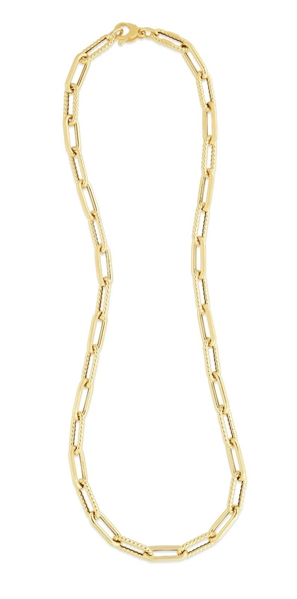 18 inch gold on sale link chain