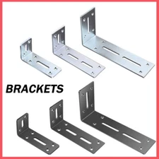 90° Right Angle Bracket Corner Brace Joint Galvanised Wall Shelf Support L Shape