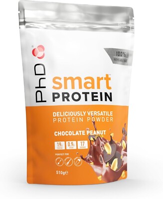 PHD Smart Protein Chocolate Peanut 510g / 17 serv 05/25 + Samples