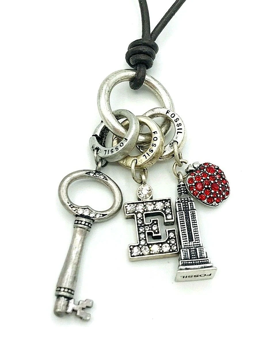 Fossil charm necklace deals