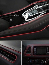 5m Car Interior Decor Red Point Edge Gap Door Panel Molding Line Accessories