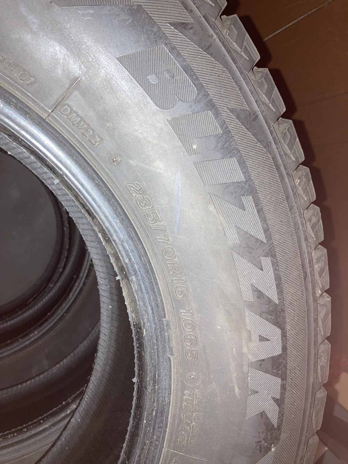 Tires Bridgestone Blizzak 235/70R16 106S Snow Tires eBay