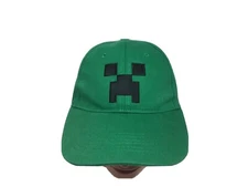 Minecraft Creeper Hat Green Gamer Youth Baseball Cap Jinx SnapBack