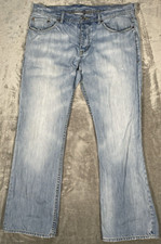 Armani Exchange Jeans Men's 37X31 (Tag 36) Button Fly Boot Leg Blue