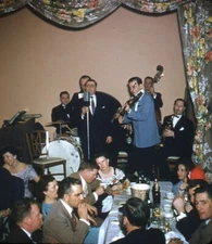 Vintage Stereo Realist Photo 3D Slide BAND PLAYING Adult Party