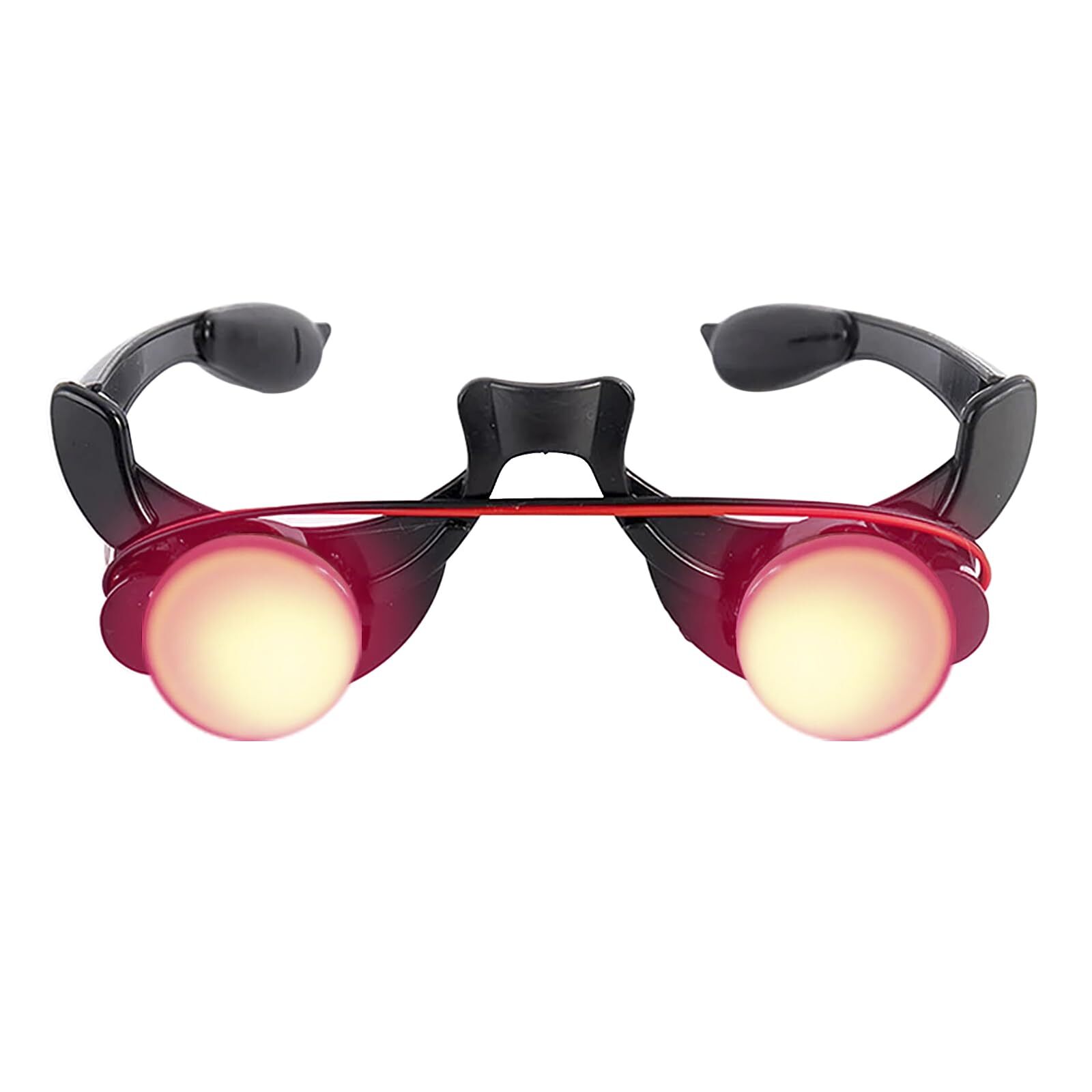 Glowing Red Eyes Glasses Scary Grim Reaper Cosplay Halloween Costume Accessories