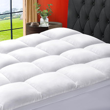 Mattress Topper Short Queen Size Extra Thick Mattress Pad 8-21" Deep Pocket Soft