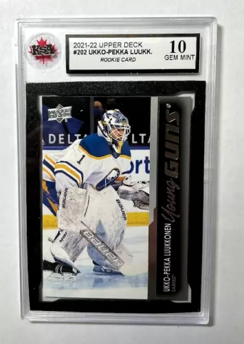 2021-22 Upper Deck #202 Ukko-Pekka Luukkonen YG RC | KSA GRADED GEM MINT 10