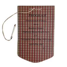1927 Program Dance Card Rumford Chapter Mutual Aid Continental Paper Company