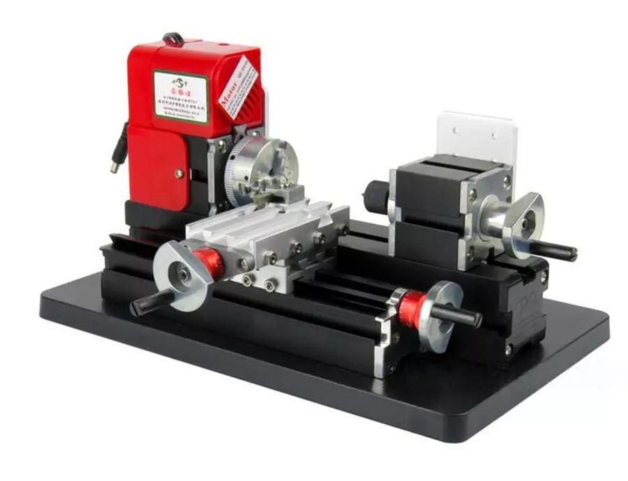 Mini Metal Lathe Woodturning Machine For Students Hobby