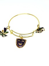 Mardi Gras Bangle Charm Bracelet