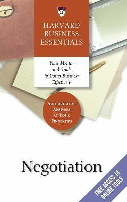 Negotiation (Harvard Business Essentials Series), Wheeler, Michael, Very Good Bo - Picture 1 of 1
