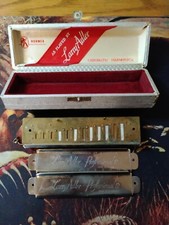 Vintage The Larry Adler Professional 12 Harmonica Missing Plate Screws 