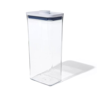 OXO POP 3.7qt Plastic Rectangle Airtight Food Storage Container Clear: BPA-Free,
