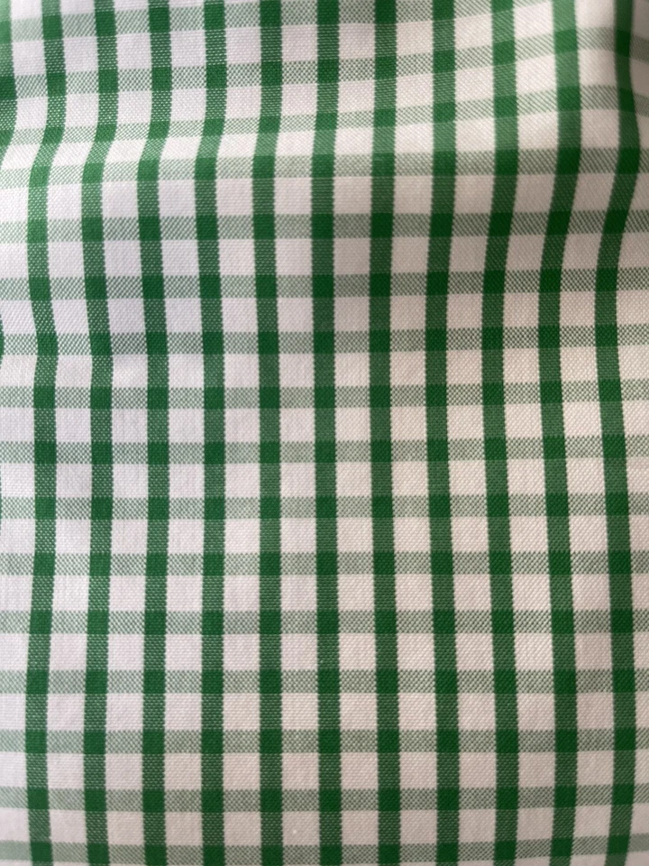 BOGNER Baumwolle 2,00 Mtr. x 1,55 Breite Karo Grün Weiß - Bild 2 von 3