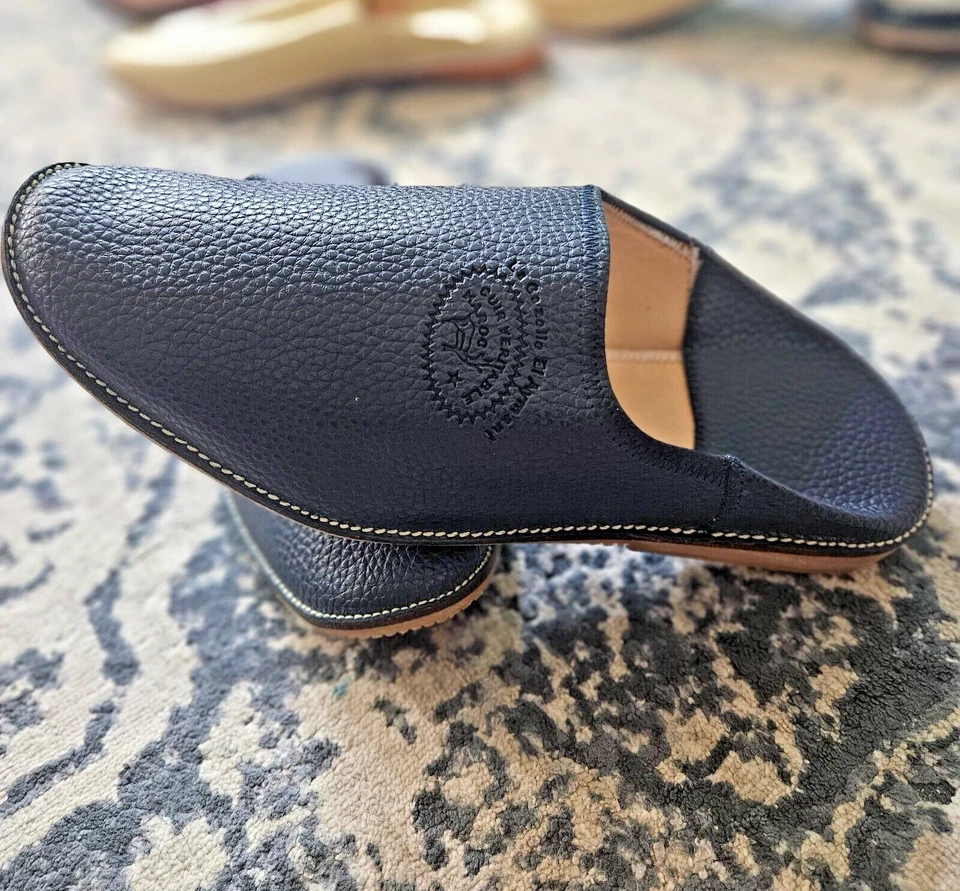 Babuches marroquíes de alta calidad (zapatillas de hombre) Foto 4 de 4