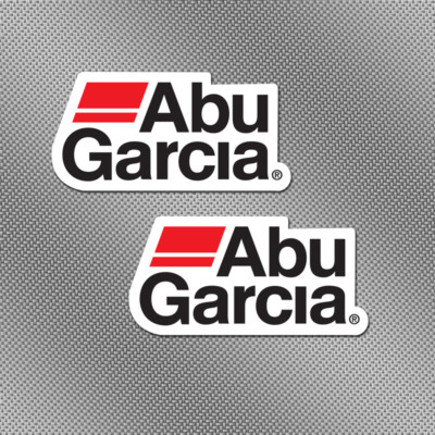 2x Abu Garcia 6'' Full Color Stickers Decals Fishing Boat Lure Trailer Tackle Box