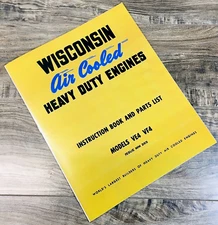 Wisconsin Ve4 Vf4 Engine Service Repair Operators Parts Manual Owners Shop Book