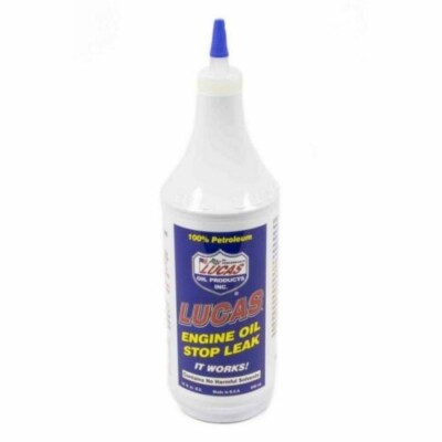 Lucas 10278 Engine Oil Stop Leak Additive - 100% Petroleum -1 Quart Bottle