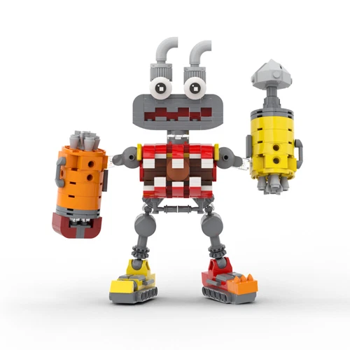 New Wubbox Monster Action Figure Building Blocks Set Red Robot Model Bricks Toy - Picture 4 of 7