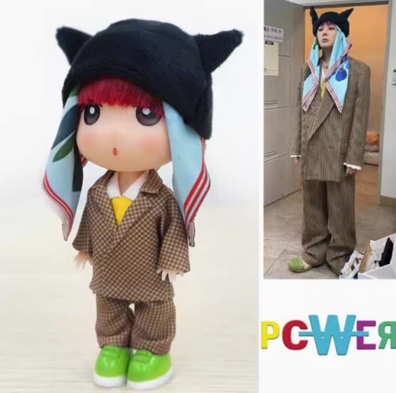 New Bigbang G-Dragon POWER Doll Keychain Figure Pendant Birthday