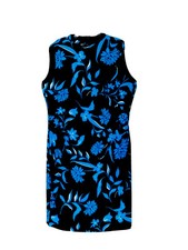 NWT women size 14 Nine West's blue floral sleeveless dress $92