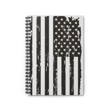 Battle scarred flag Spiral Notebook- Ruled Line