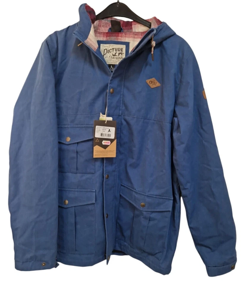 Picture Herren Winterjacke Horace Jkt Jacket Freizeitparka Winter Blau Gr. L - Bild 1 von 4