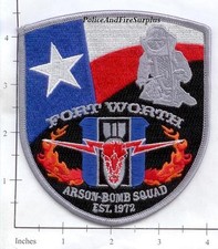 Texas - Fort Worth Arson Bomb Squad TX Fire Dept Patch