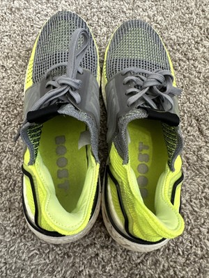 Adidas Ultraboost 19 Shoes‎ Mens Size 12 Gray Neon Yellow Running EF1343 Adidas UltraBoost 19 Sneakers Men main image 2