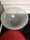 Tupperware Classic Mixing Bowl 12 Cup Sheer #272 red Seal #230 — photo 5