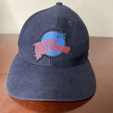 Planet Hollywood Beverly Hills Navy Baseball Cap Adjustable Strap Vintage 1995