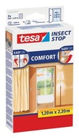 tesa Fliegengitter Comfort Klettband TüR 2 X 0,65 M : 2,2 M, Weiß