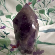 Amethyst Crystal Healing Point Polished Natural Purple Gemstone 2-1/2 “s