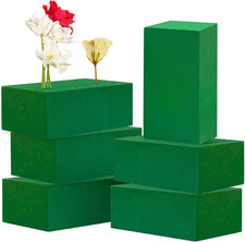 6 Pcs Flower Foam Blocks,Green Plant Foam,Wet  Dry Green Floral Foam for Flower