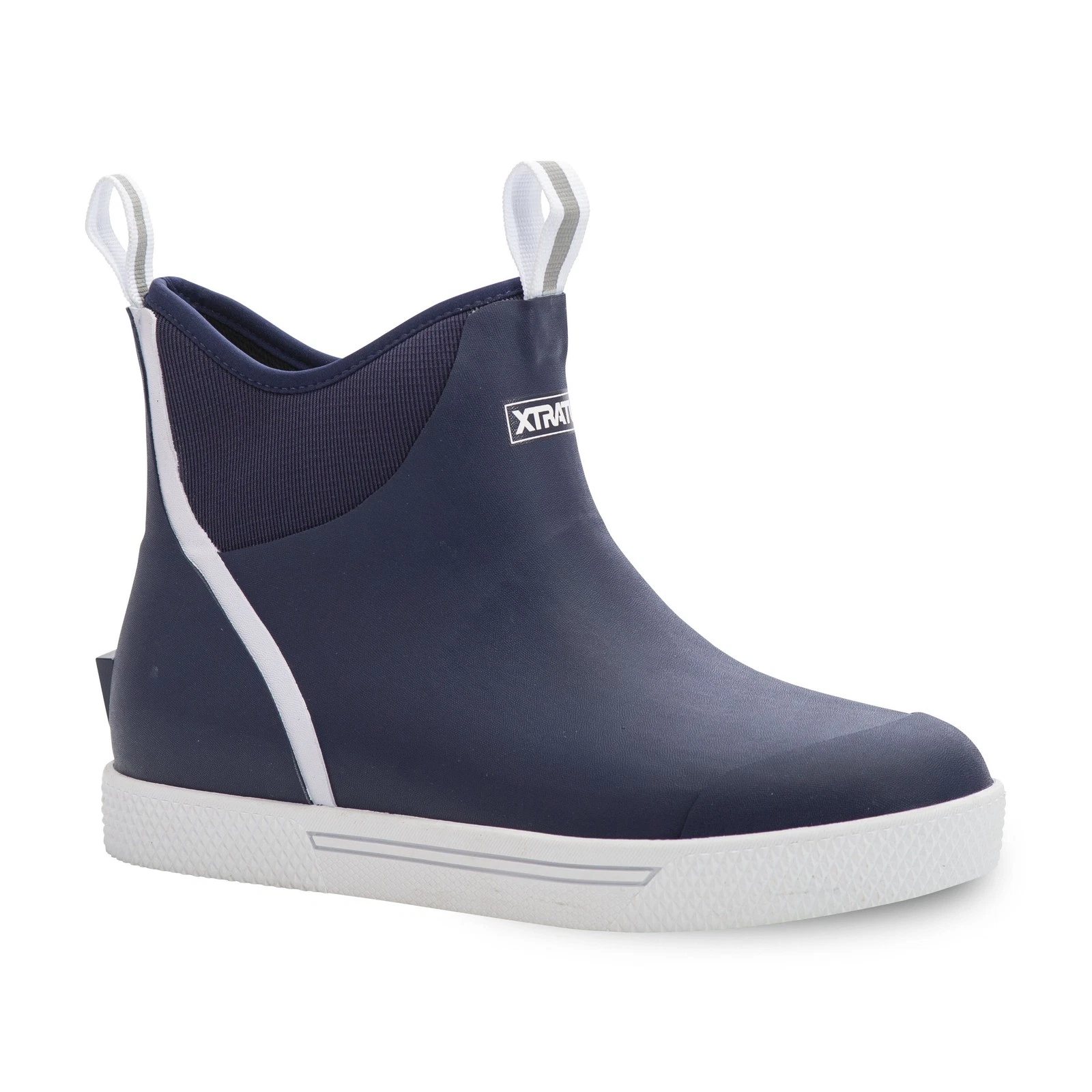 XTRATUF Men's Wheelhouse 6" Navy Rubber Ankle Deck Boots XMW201