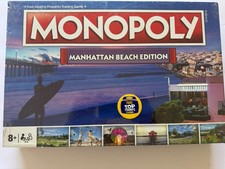 Monopoly Board Game Manhattan Beach Edition: 2-6 Players Family Board