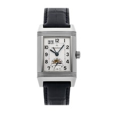 Jaeger-LeCoultre Reverso Grande Auto GMT Steel Strap Rectangle Watch Q3038120