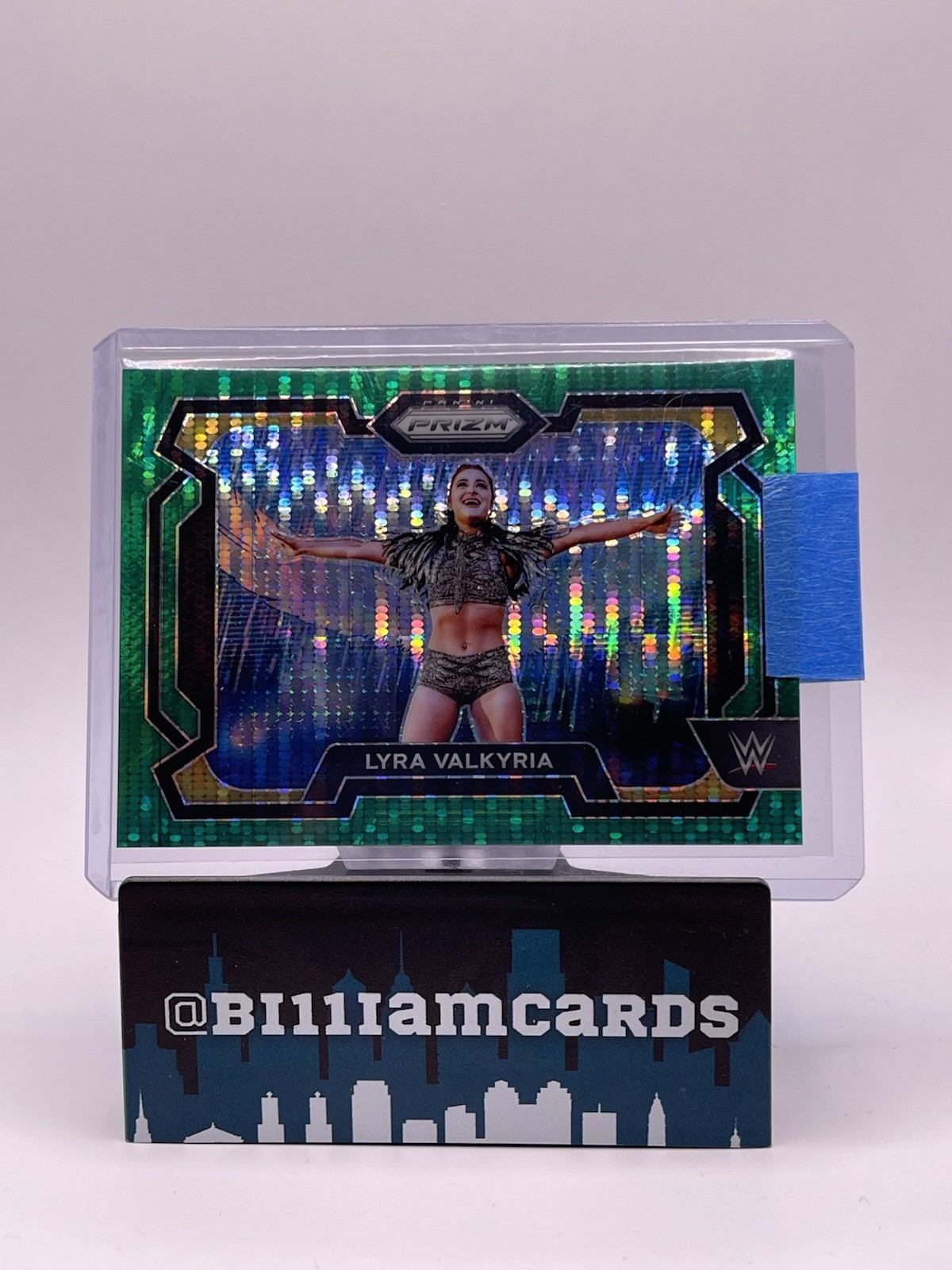 2024 Panini Prizm WWE LYRA VALKYRIA GREEN PRIZM PULSAR /25