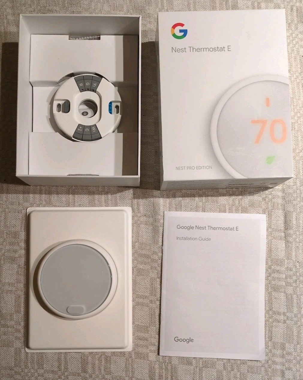 NEW Open Box Google Nest Thermostat E Nest Pro Edition A0063