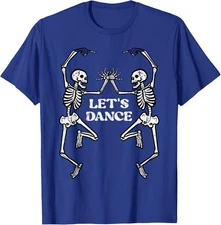 Skeletons Lets Dance Goth Halloween Costume Unisex T-Shirt
