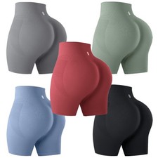 Women's Butt Lifting Shorts Pack Workout Sets Booty Shorts High Waist Gym Sho...