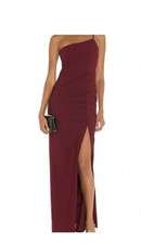 Likely Lionel Gown Size 8 Color Rhubarb/ Maroon / Burgundy/ Rich Red