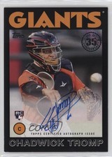 2021 Topps 1986 Baseball Black 181/199 Chadwick Tromp #86A-CT Auto 19wd