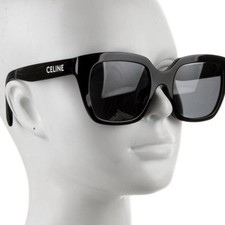 Celine Glossy Oversized Black Square Sunglasses CL40198F