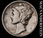 1945-S Silver Mercury Dime - Scarce  Better Date  No Reserve  #L3707